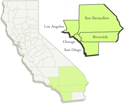 Map Of Los Angeles Area. Los Angeles County,